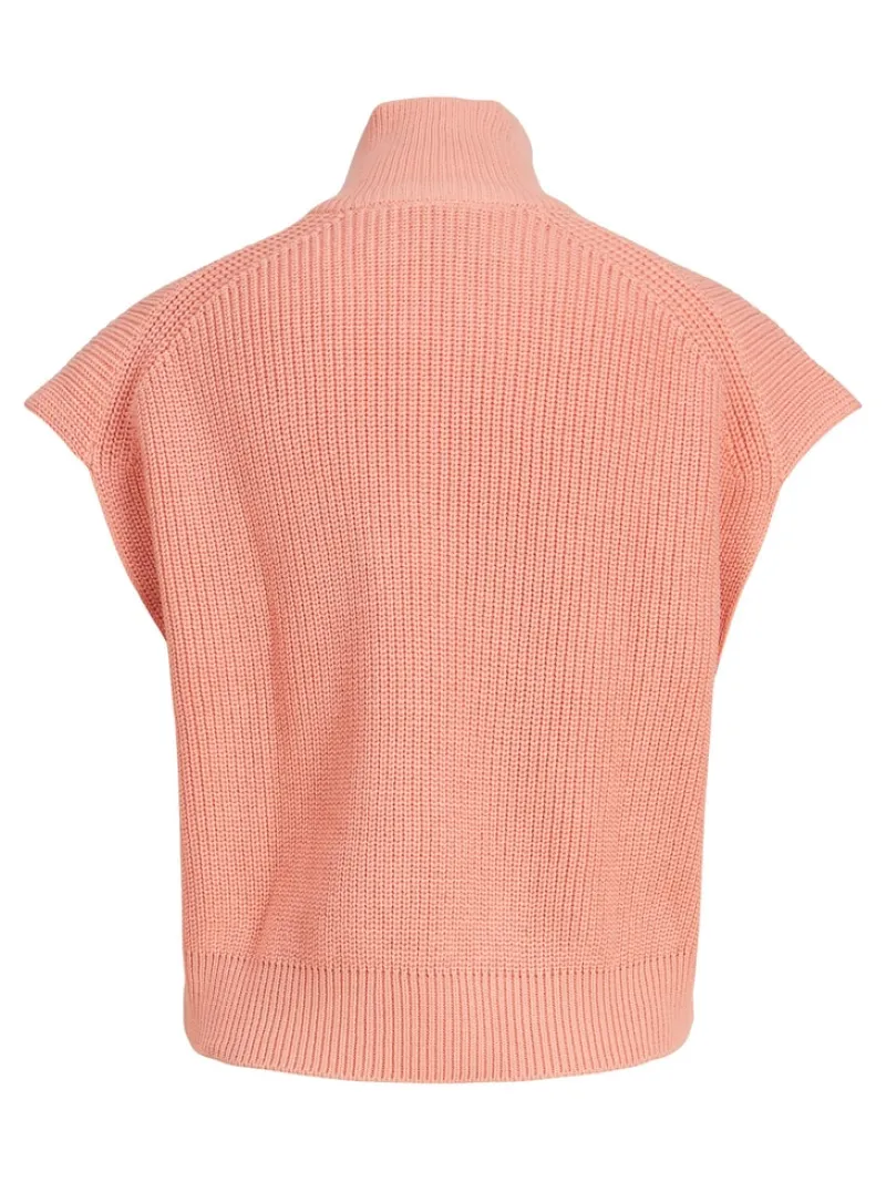 JJXX Pullover & Sweatshirts*JXFLORENCE TWIST HALF ZIP VEST KNIT SN coral haze
