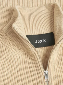 JJXX Pullover & Sweatshirts*JXFLORENCE TWIST HALF ZIP VEST KNIT SN Beige