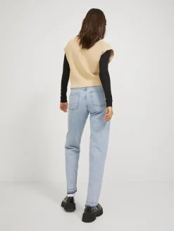 JJXX Pullover & Sweatshirts*JXFLORENCE TWIST HALF ZIP VEST KNIT SN Beige