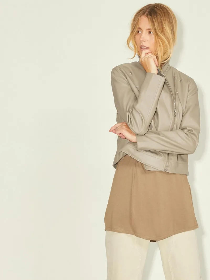 JJXX Jacken*JXGAIL FAUX LEATHER BIKER JACKET NOOS Brindle