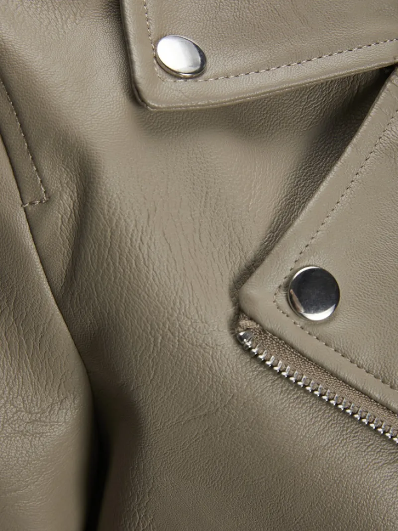 JJXX Jacken*JXGAIL FAUX LEATHER BIKER JACKET NOOS Brindle