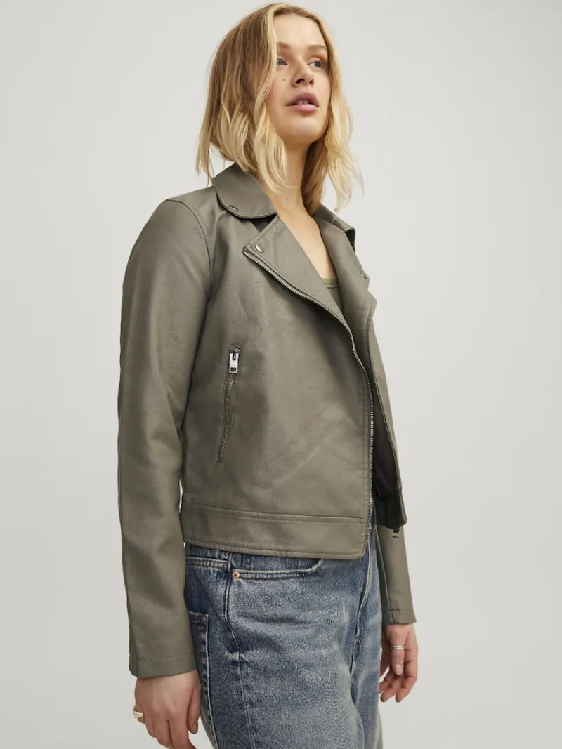 JJXX Jacken*JXGAIL FAUX LEATHER BIKER JACKET NOOS Brindle