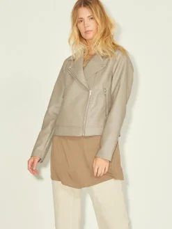 JJXX Jacken*JXGAIL FAUX LEATHER BIKER JACKET NOOS Brindle