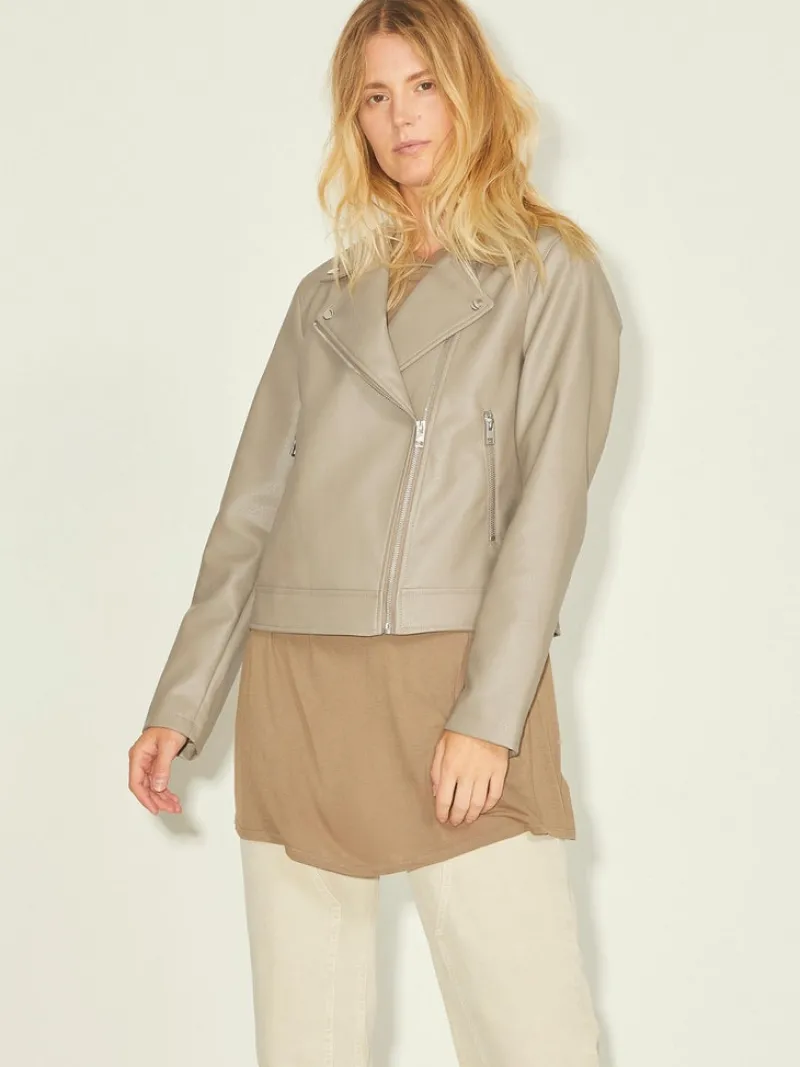 JJXX Jacken*JXGAIL FAUX LEATHER BIKER JACKET NOOS Brindle