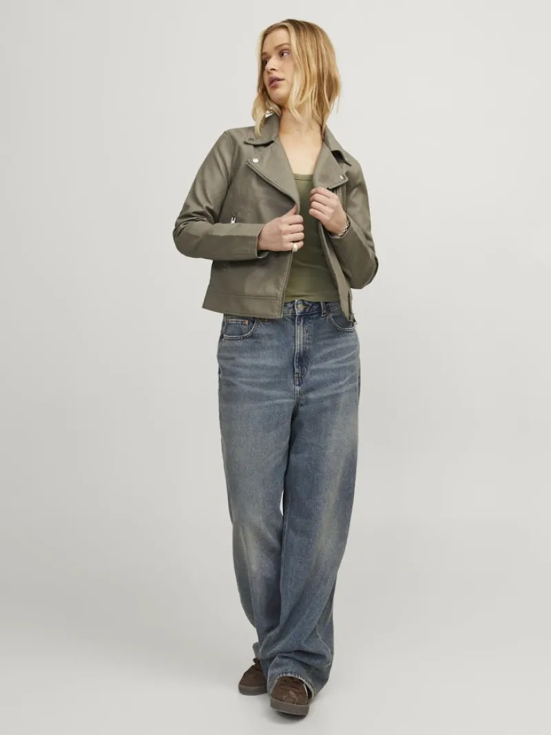 JJXX Jacken*JXGAIL FAUX LEATHER BIKER JACKET NOOS Brindle