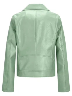 JJXX Jacken*JXGAIL FAUX LEATHER BIKER JACKET NOOS smoke green