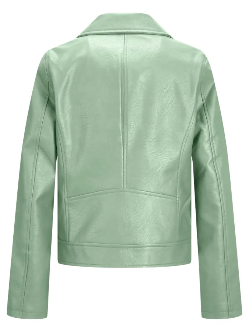 JJXX Jacken*JXGAIL FAUX LEATHER BIKER JACKET NOOS smoke green
