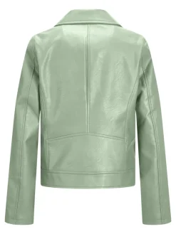 JJXX Jacken*JXGAIL FAUX LEATHER BIKER JACKET NOOS smoke green