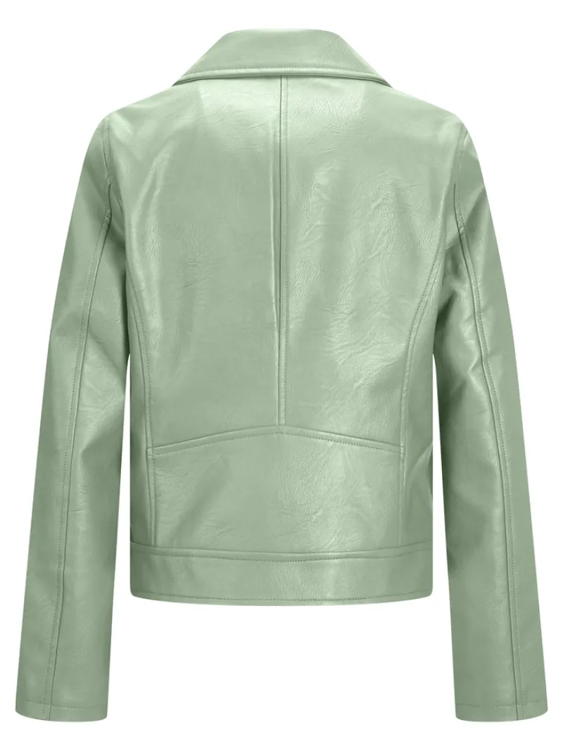 JJXX Jacken*JXGAIL FAUX LEATHER BIKER JACKET NOOS smoke green