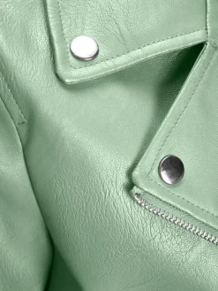 JJXX Jacken*JXGAIL FAUX LEATHER BIKER JACKET NOOS smoke green