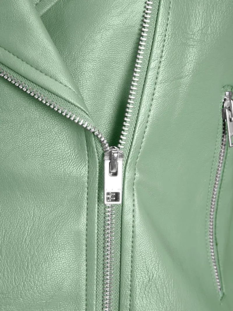 JJXX Jacken*JXGAIL FAUX LEATHER BIKER JACKET NOOS smoke green