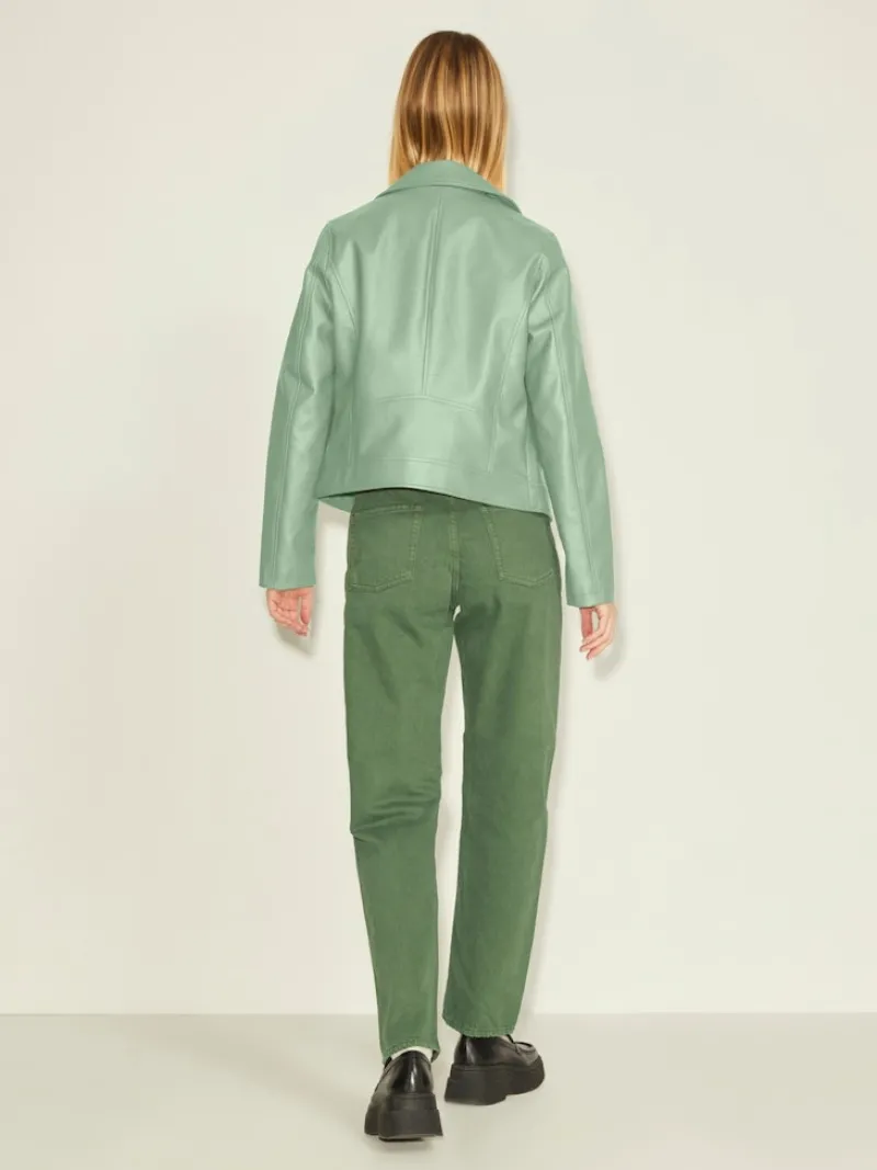 JJXX Jacken*JXGAIL FAUX LEATHER BIKER JACKET NOOS smoke green