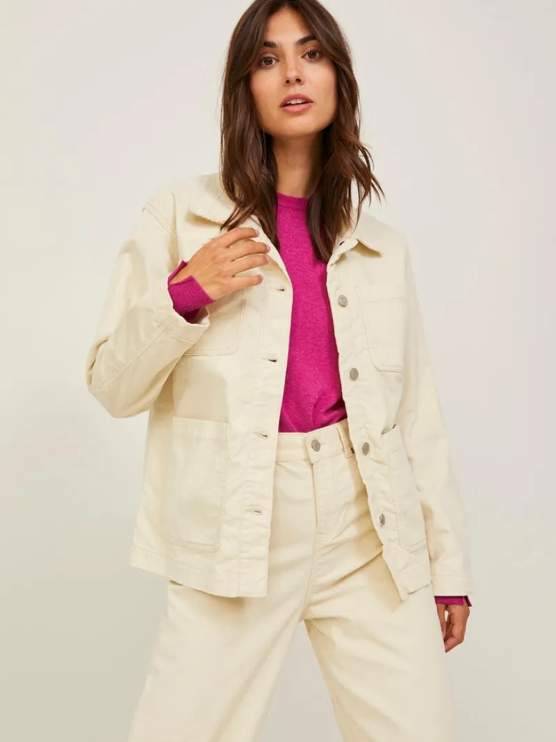 JJXX Jacken*-JXGELLY RLX CORD OVERSHIRT SN bone white