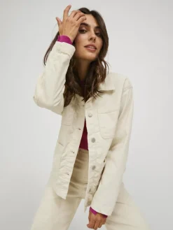 JJXX Jacken*-JXGELLY RLX CORD OVERSHIRT SN bone white