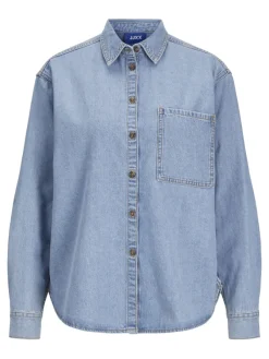 JJXX Blusen*JXJADE COMF LS SHIRT DNM Light Blue Denim
