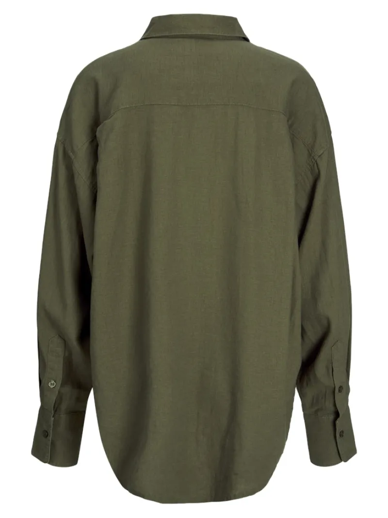 JJXX Blusen*JXJAMIE BREEZE SUMMER LS SHIRT WVN SN Dusty Olive