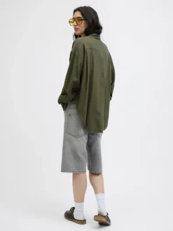 JJXX Blusen*JXJAMIE BREEZE SUMMER LS SHIRT WVN SN Dusty Olive