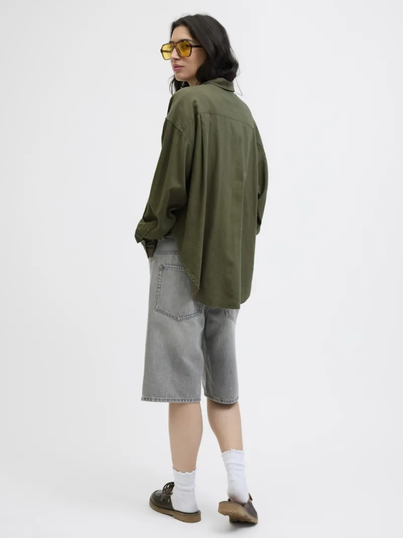 JJXX Blusen*JXJAMIE BREEZE SUMMER LS SHIRT WVN SN Dusty Olive