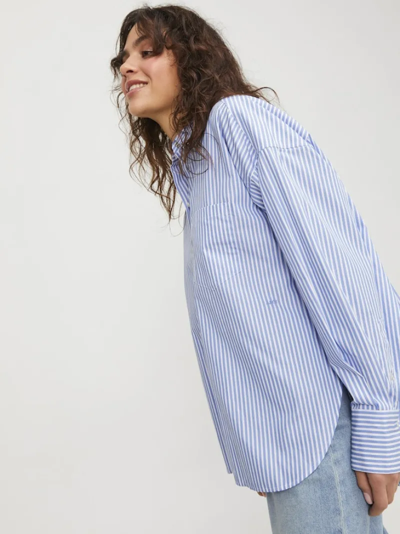 JJXX Blusen*JXJAMIE LS RELAXED POPLIN SHIRT WVN NOOS Navy Blazer