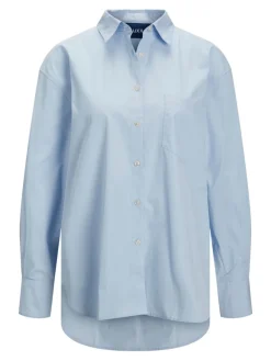 JJXX Blusen*JXJAMIE LS RELAXED POPLIN SHIRT WVN NOOS Cashmere Blue