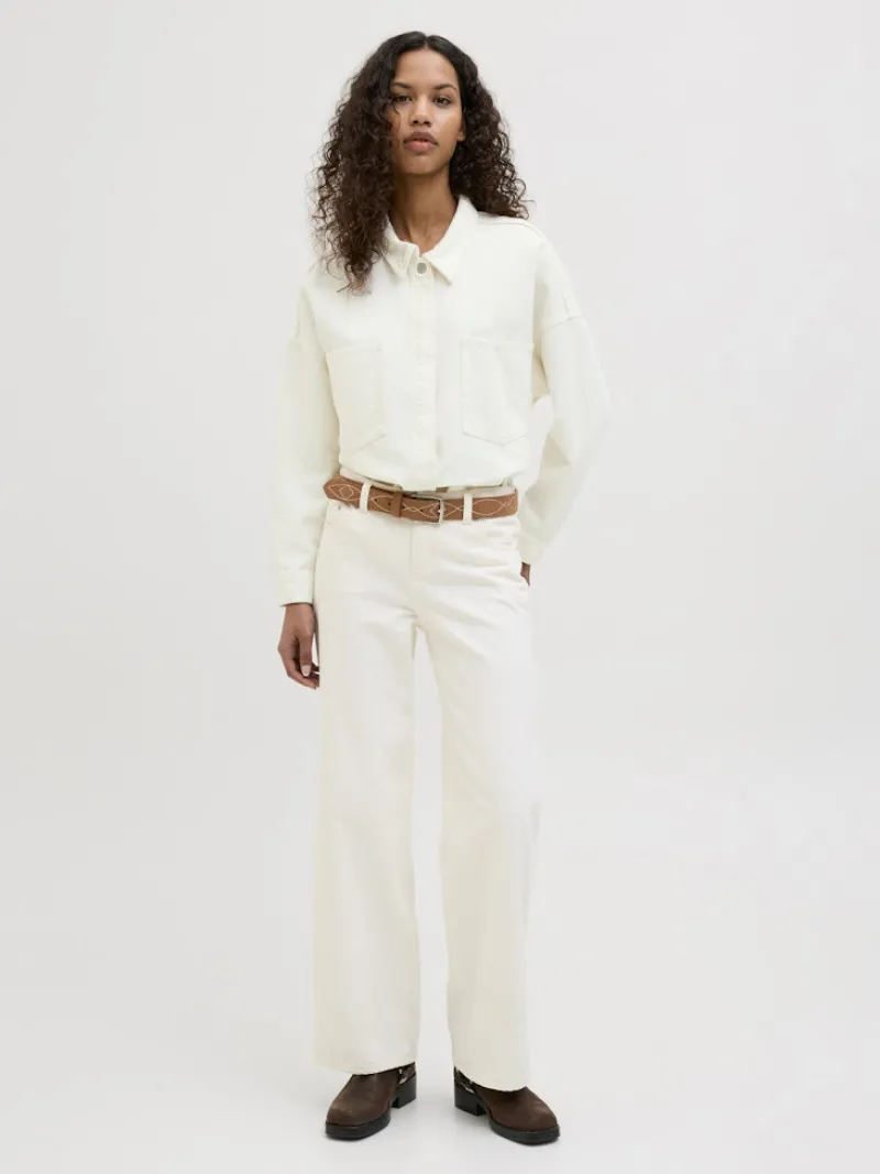 JJXX Jacken*JXJAMILA LS DENIM OVERSHIRT DNM white denim