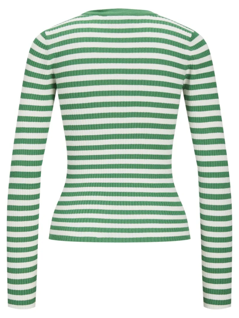 JJXX Pullover & Sweatshirts*JXJODI TIGHT STRIPE CREW NECK KNIT NOOS medium green