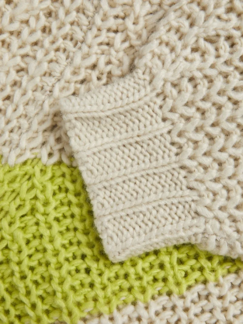 JJXX Pullover & Sweatshirts*JXKELVY CHUNKY STRIPE HIGH NECK KNIT SN bone white