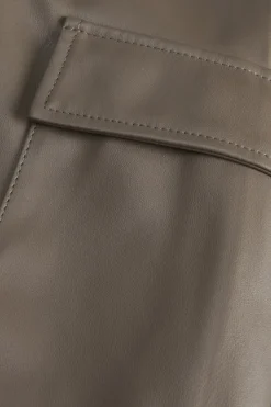 JJXX Hosen*JXKENYA FAUX LEATHER CARGO PANTS Morel