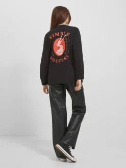 JJXX Hosen*JXKENYA FAUX LEATHER CARGO PANTS Black