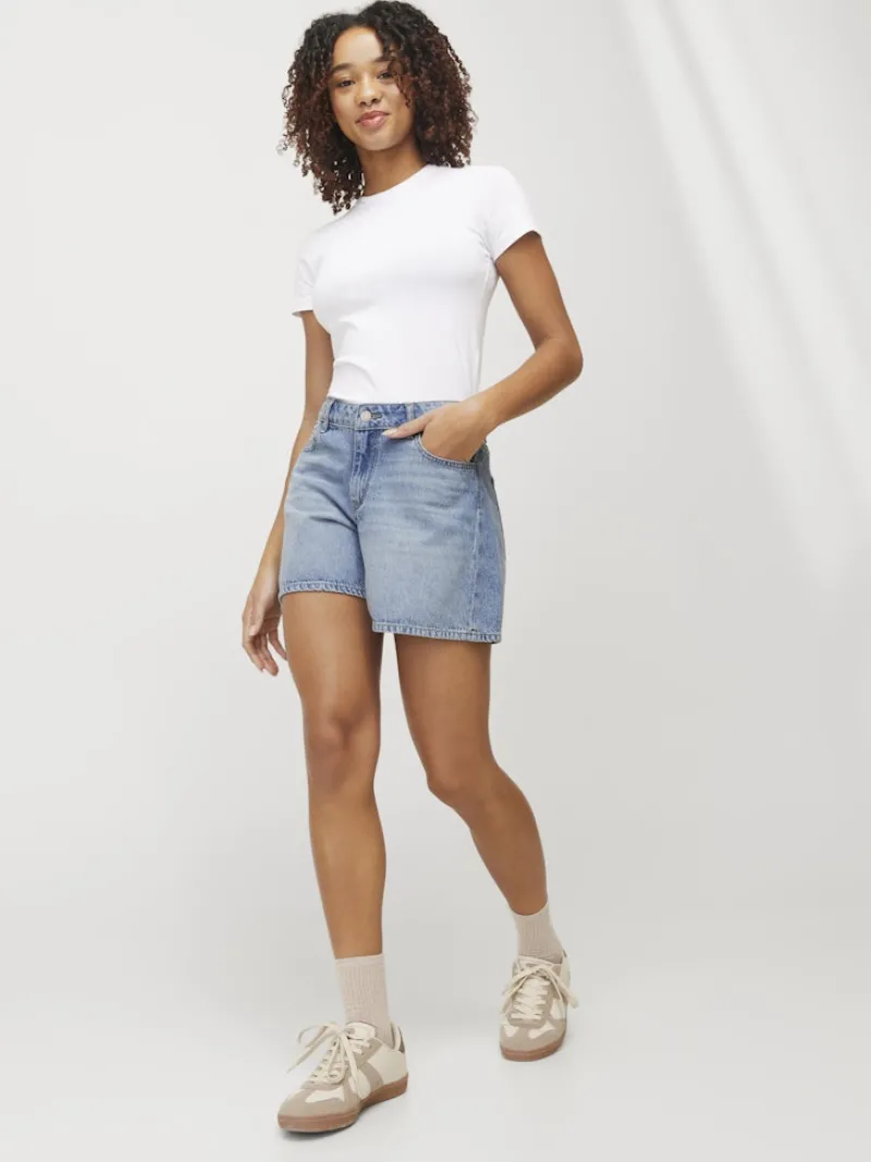 JJXX Shorts*JXLAURA SHORT MW DENIM SHORTS DNM SN Light Blue Denim