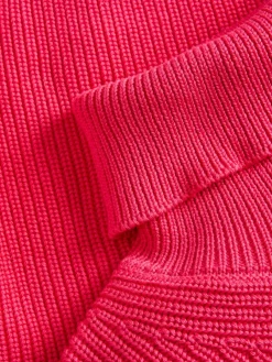 JJXX Pullover & Sweatshirts*JXLIV TWIST CROP HIGH NECK KNIT Raspberry Sorbet