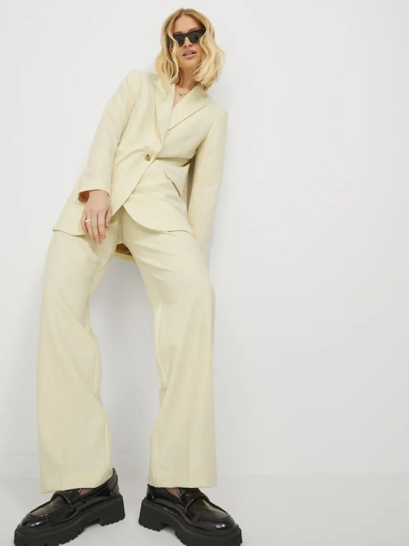 JJXX Hosen*JXLOLA MARY HW PANT TLR NOOS seedpearl