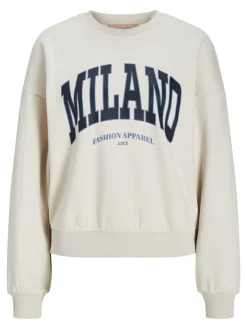 JJXX Pullover & Sweatshirts*JXMERLE RLX SHORT LS CREW SWT LN moonbeam