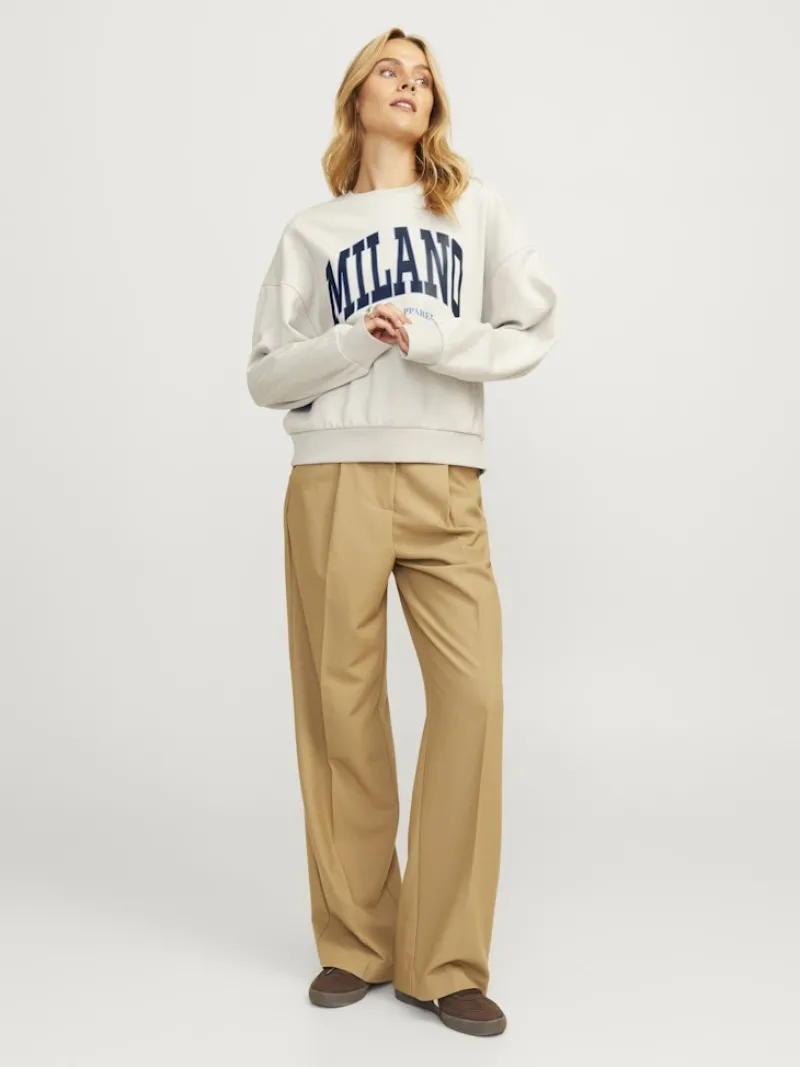 JJXX Pullover & Sweatshirts*JXMERLE RLX SHORT LS CREW SWT LN moonbeam