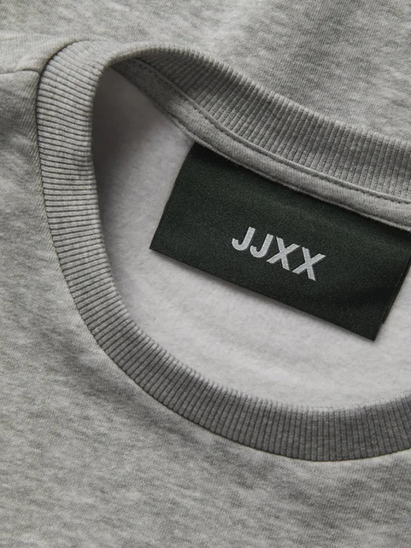 JJXX Pullover & Sweatshirts*JXMERLE RLX SHORT LS CREW SWT LN light grey melange1
