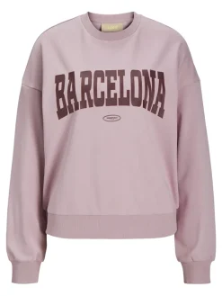 JJXX Pullover & Sweatshirts*JXMERLE SPRING RLX SHORT LS CREW SWT LN mauve shadows