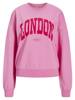 JJXX Pullover & Sweatshirts*JXMERLE SPRING RLX SHORT LS CREW SWT LN morning glory