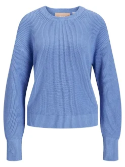 JJXX Pullover & Sweatshirts*JXMILA TWIST CREW NECK KNIT NOOS silver lake blue