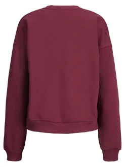 JJXX Pullover & Sweatshirts*JXMIMI RLX LS PRINT CREW SWT cabernet