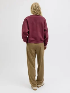 JJXX Pullover & Sweatshirts*JXMIMI RLX LS PRINT CREW SWT cabernet