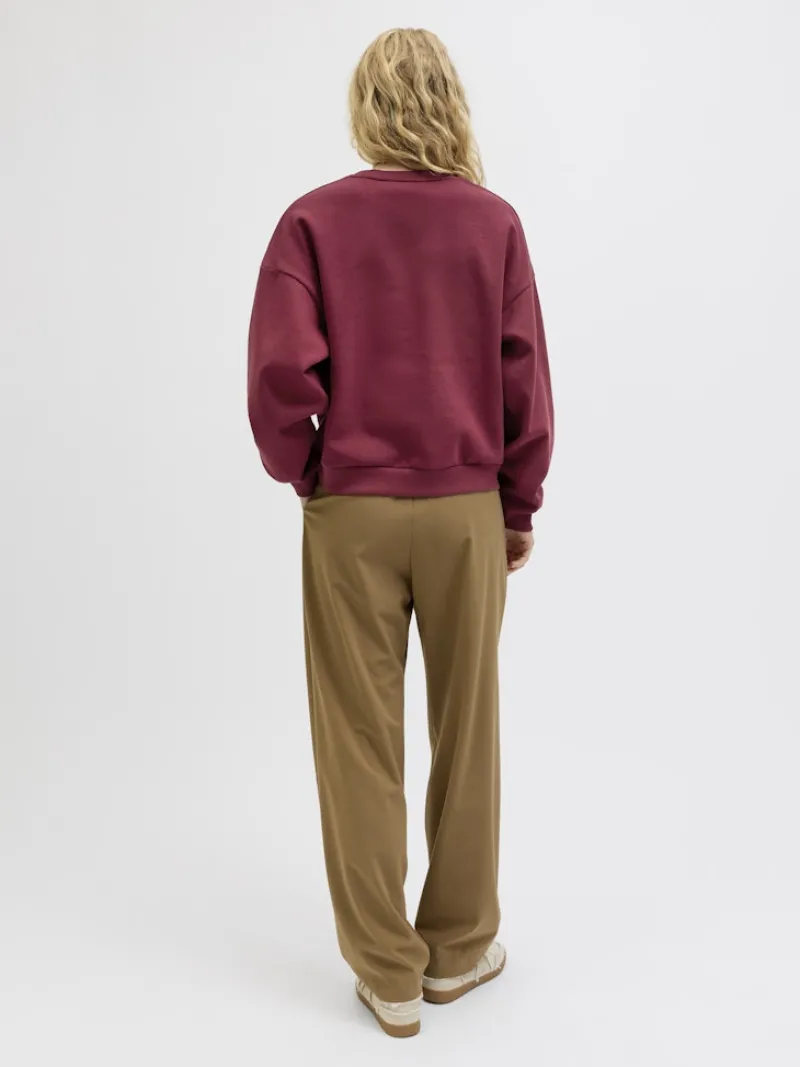 JJXX Pullover & Sweatshirts*JXMIMI RLX LS PRINT CREW SWT cabernet