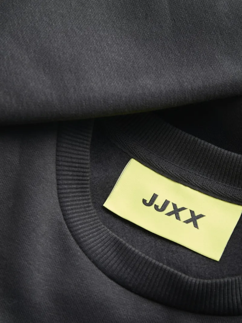 JJXX Pullover & Sweatshirts*JXMIMI RLX LS PRINT CREW SWT Black