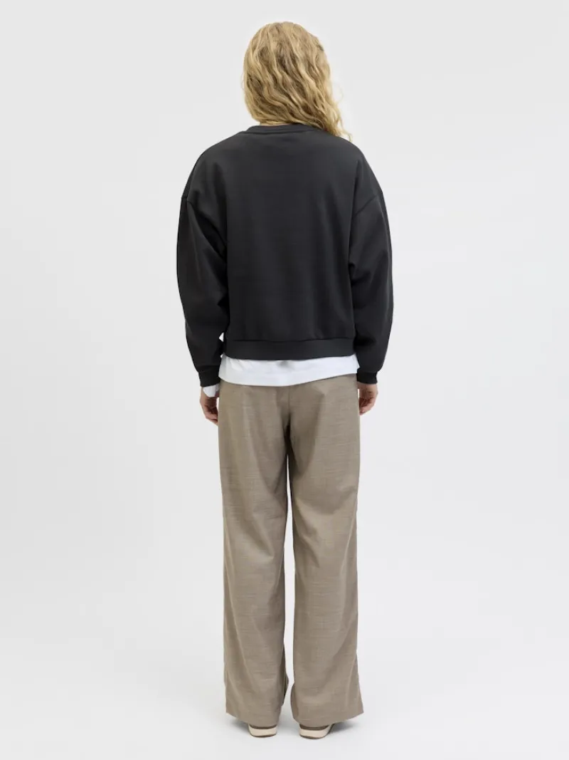 JJXX Pullover & Sweatshirts*JXMIMI RLX LS PRINT CREW SWT Black