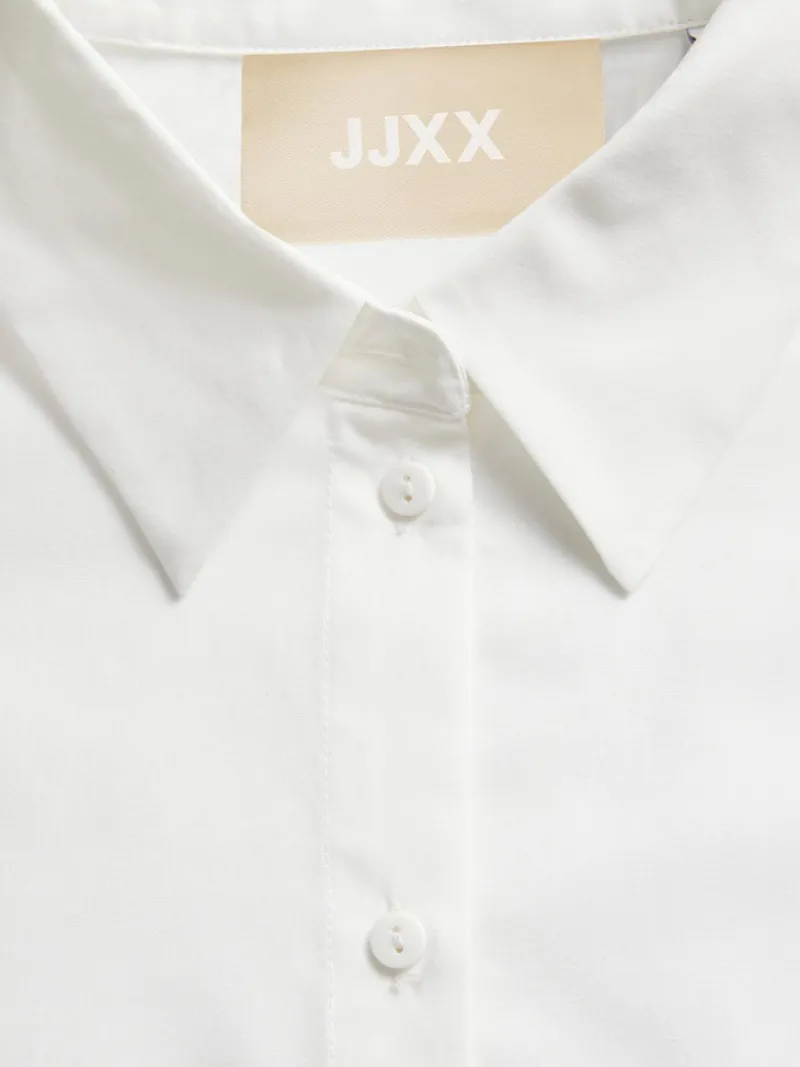JJXX Blusen*JXMISSION LS OVERSIZE SHIRT NOOS white