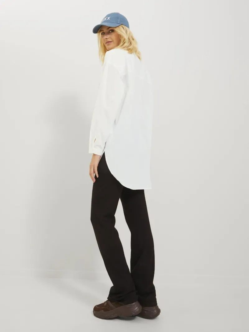 JJXX Blusen*JXMISSION LS OVERSIZE SHIRT NOOS white
