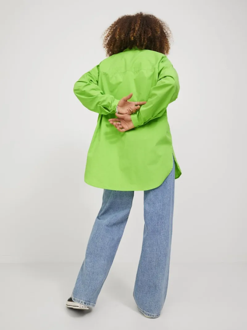 JJXX Blusen*JXMISSION LS OVERSIZE SHIRT NOOS green flash