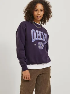 JJXX Pullover & Sweatshirts*JXOHIO RLX LS CREW SWT purple velvet