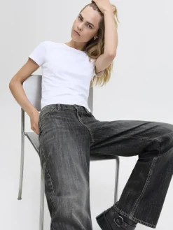 JJXX Jeans*JXPALERMO LOOSE LW JEANS R231 DNM SN Dark Grey Denim