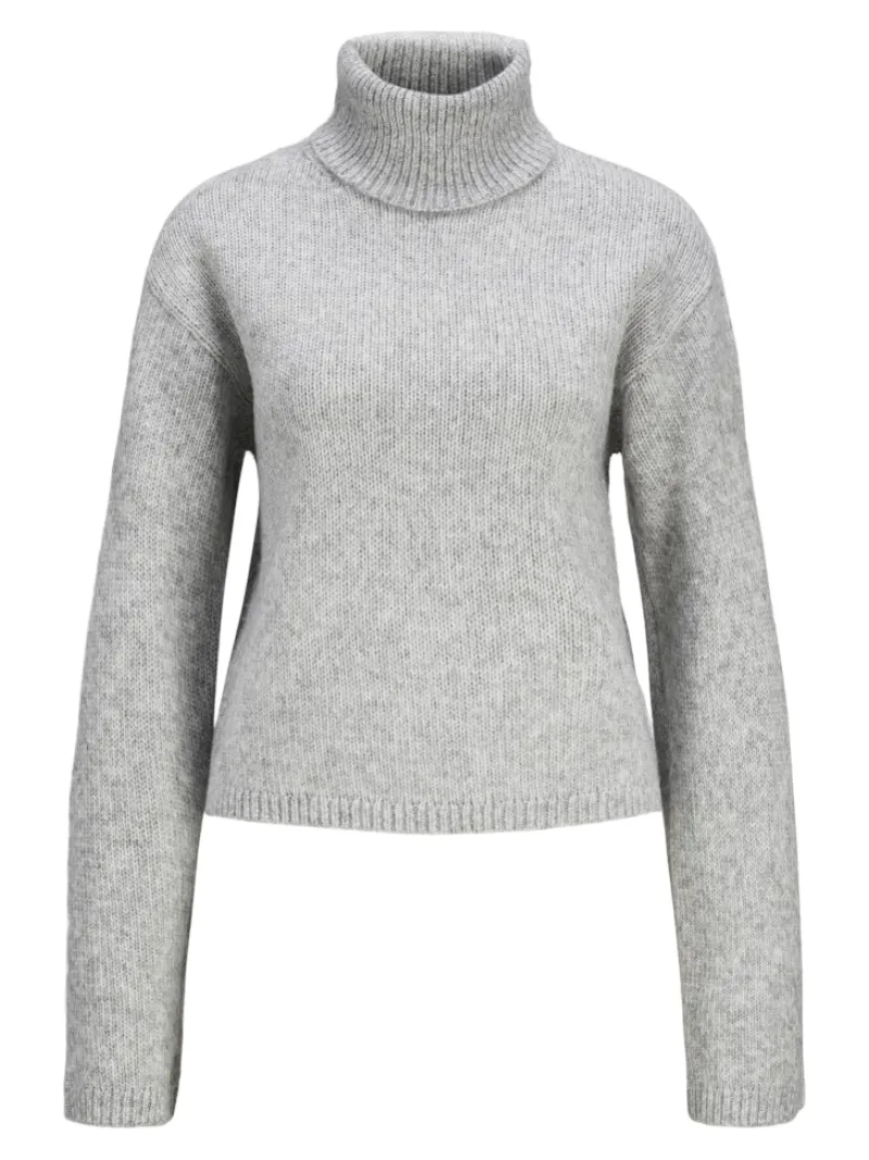 JJXX Pullover & Sweatshirts*JXROSANNA ROLL NECK KNIT Light Grey Melange