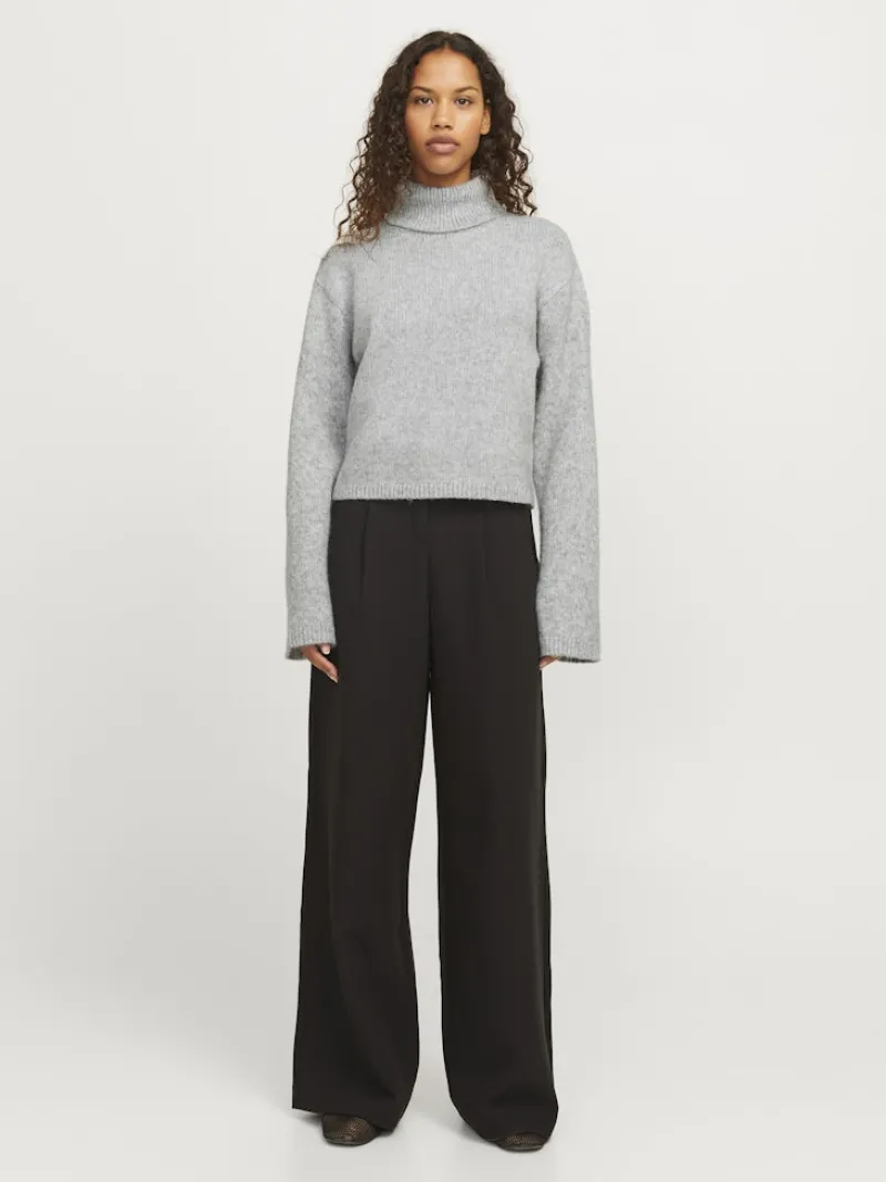 JJXX Pullover & Sweatshirts*JXROSANNA ROLL NECK KNIT Light Grey Melange